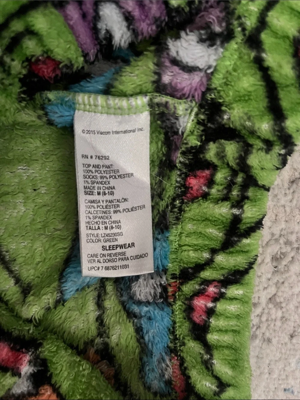 Kids Teenage Mutant Ninja Turtles Green Fleece Pajama Pants